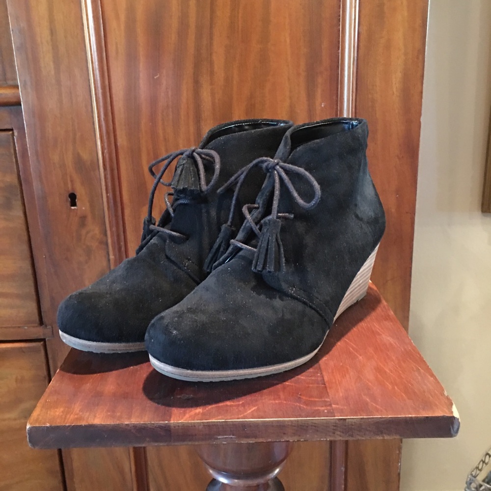 Dr. Scholls black wedges
